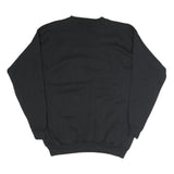 TULTEX Mens Black Wolf Graphic Crew Neck 2XL Cotton Sweatshirt Pullover