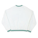 OLE Womens White San Diego West Sweatshirt Crew Neck L Cotton Blend Casual