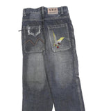 SYJ Womens Jeans Relaxed Straight Denim Medium W26 L28 Distressed Patchwork