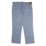 DICKIES Mens Blue Regular Fit Straight Leg Denim Jeans Cotton W42 L30 Workwear