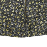 TED BAKER Womens Black & Gold Floral Mini Skirt Polyester Blend 2XL Stylish