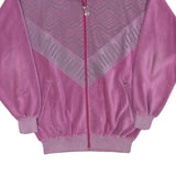 RUFF Womens Pink Polyester Blend Zip Jacket Patterned L