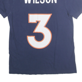 NIKE Mens Blue Wilson 3 Graphic T-Shirt S Short Sleeve Crew Neck Sports