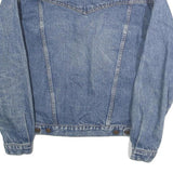 WRANGLER Mens Blue Denim Button Jacket S Cotton Classic Western Style Casual