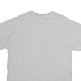 GILDAN Mens Grey Cotton Graphic T-Shirt L Short Sleeve Crew Neck Football Print