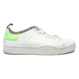 DIESEL Mens Low Top Trainers White Leather UK 6.5 Casual Footwear