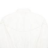 C.O.D. Womens White Gold Accent Zip Jacket M Viscose Blend Star Heart Print