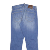 HOLLISTER Mens Blue Slim Skinny Denim Light W30 L30 Distressed Cotton Blend