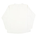 COTTON DELUXE Mens White Henley Long Sleeve T-Shirt XL Monterey Print Casual