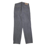 ATLAS FOR MEN Mens Regular Blue Denim Jeans W32 L34 Classic Cotton Blend Zip