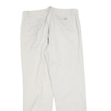 RALPH LAUREN Womens Cotton Blend White Regular Straight Trousers W32 L30 Classic