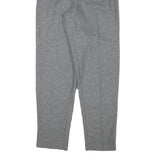 WRANGLER Womens Wool Blend Grey Relaxed Tapered Trousers W24 L30
