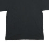 NIKE Mens Black & Yellow Graphic T-Shirt L Short Sleeve Crew Neck Mac2 Matt