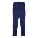 J BRAND Womens Cotton Blend Blue Slim Skinny Trousers W25 L29 Stylish Zip