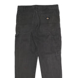DICKIES Mens Jeans Black Regular Straight Denim W35 L30 Workwear Casual