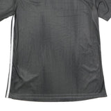 ADIDAS Womens Black & White Modern T-Shirt M Short Sleeve V-Neck Sportswear