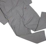 DICKIES Mens Grey Straight Fit Dungarees Relaxed Cotton Blend Workwear 2XL W48