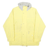 ASPEN Mens Yellow Nylon Outdoor Jacket S Zip Plain Lightweight