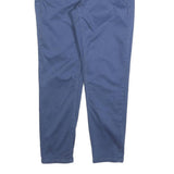 CALVIN KLEIN JEANS Womens Cotton Blend Blue Slim Straight Trousers W32 L26