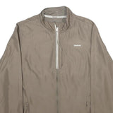 REEBOK Womens Beige Jacket UK 12 Polyester Zip Plain Lightweight Sportswear