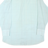 PANHANDLE Mens Light Blue & Cream Check Shirt M Western Slim Fit Button Pocket