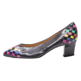 MARIPE Pump Heels Black Leather Womens UK 6