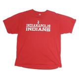 GENUINE MERCHANDISE Mens Red Indianapolis Indians Graphic T-Shirt XL Short