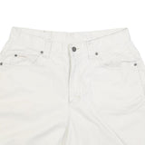 RIDERS Womens White Casual Shorts M W32 Cotton Blend Comfort Fit