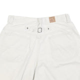 RIDERS Womens White Casual Shorts M W32 Cotton Blend Comfort Fit