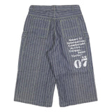 MODE JEANS Mens Shorts Blue Pinstripe Cargo S W28 Comfortable Cotton Blend