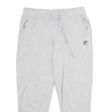 FILA Mens Joggers Grey S W30 L25 Slim Tapered Cotton Blend Casual Track Pants