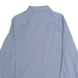 NAUTICA Mens Blue Check Shirt M Cotton Long Sleeve Button-Down Casual