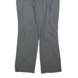 COLUMBIA Womens Polyester Blend Grey Regular Cargo Trousers W32 L32 Outdoor Zip
