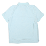 NAUTICA Mens Light Blue Polo Shirt Short Sleeve Cotton Blend L Classic Fit