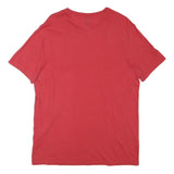 CHAMPION Mens Red Graphic T-Shirt L Short Sleeve Crew Neck Authentic Athletic