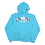 CHAMPION Mens Blue Purdue University Hoodie M Cotton Blend Pullover