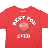 COCA COLA Mens Red Best Pop Ever Graphic T-Shirt M Short Sleeve Crew Neck