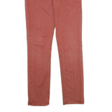 LEVI'S Womens Cotton Blend Rust Regular Straight Trousers W29 L32 Casual Smart