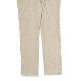 NEWPORT NEWS Womens Cotton Beige Regular Straight Trousers W30 L31 Classic Zip