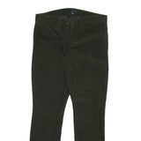 TOMMY HILFIGER Womens Cotton Blend Slim Dark Green Trousers W32 L29 Stylish Fit