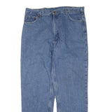 CARHARTT Mens Jeans Blue Regular Straight Denim Medium W40 L34 Workwear Zip