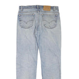 LEVI'S 505 Mens Regular Fit Straight Denim Light Blue W34 L31 Classic Cotton