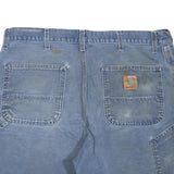 CARHARTT Mens Shorts Blue Casual L W38 Workwear Durable Cotton Blend