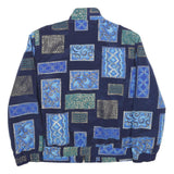 DRAPER'S & DAMON'S Womens Blue Patchwork Printed Polyester Jacket XL Zip