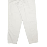 LEE Womens Cotton White Classic Straight Trousers W26 L30 Casual Summer Fit