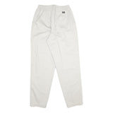 LEE Womens Cotton White Classic Straight Trousers W26 L30 Casual Summer Fit
