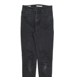 LEVI'S Womens Jeans Black Slim Skinny Denim Medium W26 L30 Stretch Cotton Blend