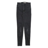 LEVI'S Womens Jeans Black Slim Skinny Denim Medium W26 L30 Stretch Cotton Blend