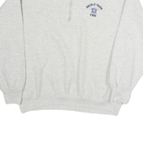 SPORTSMASTER Mens Grey Menlo Park Fire 1/4 Zip Pullover L Cotton Jersey Casual