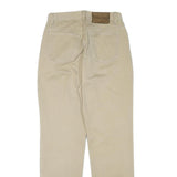CALVIN KLEIN JEANS Womens Beige Cotton Blend Regular Leg Trousers W26 L28